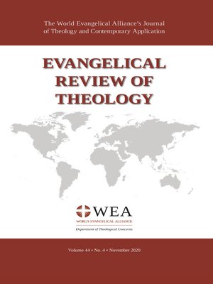cover image of Evangelical Review of Theology, Volume 44, Number 4, November 2020